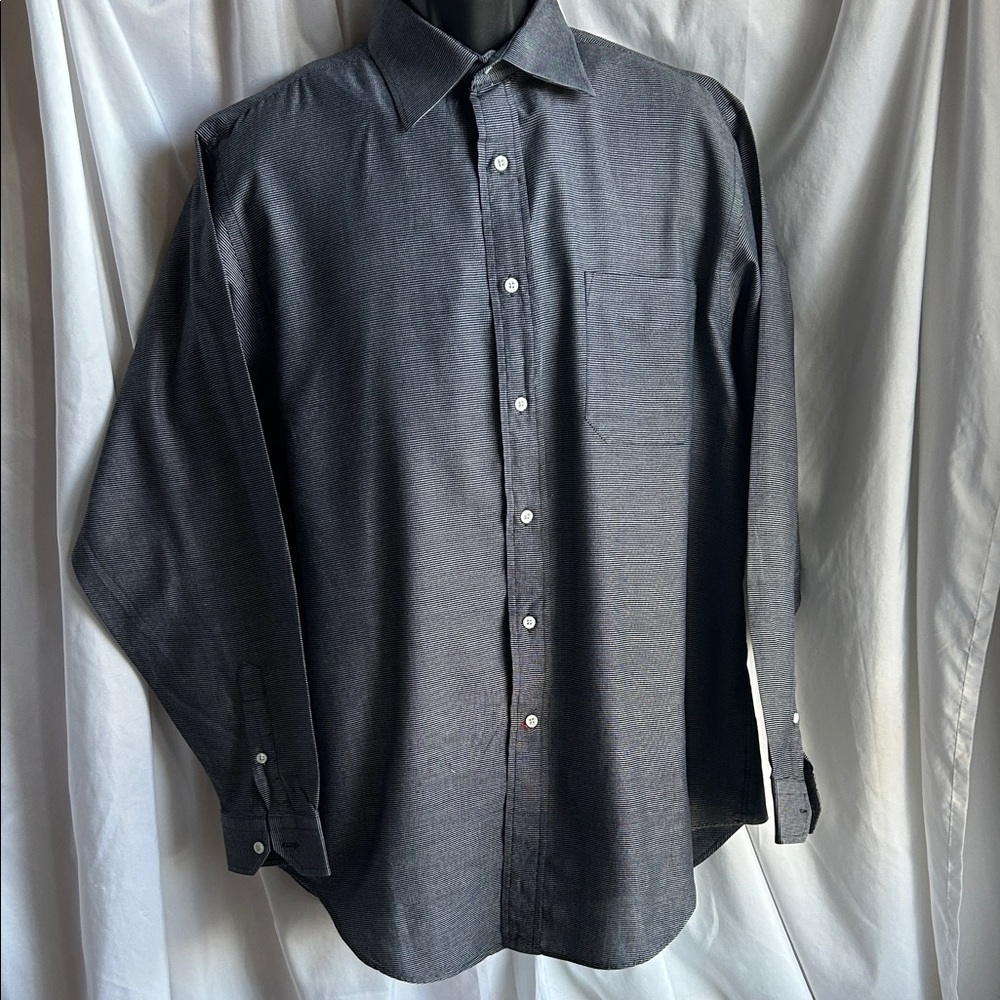 Daniel Cremieux Collection Dark Blue Button Down Shirt